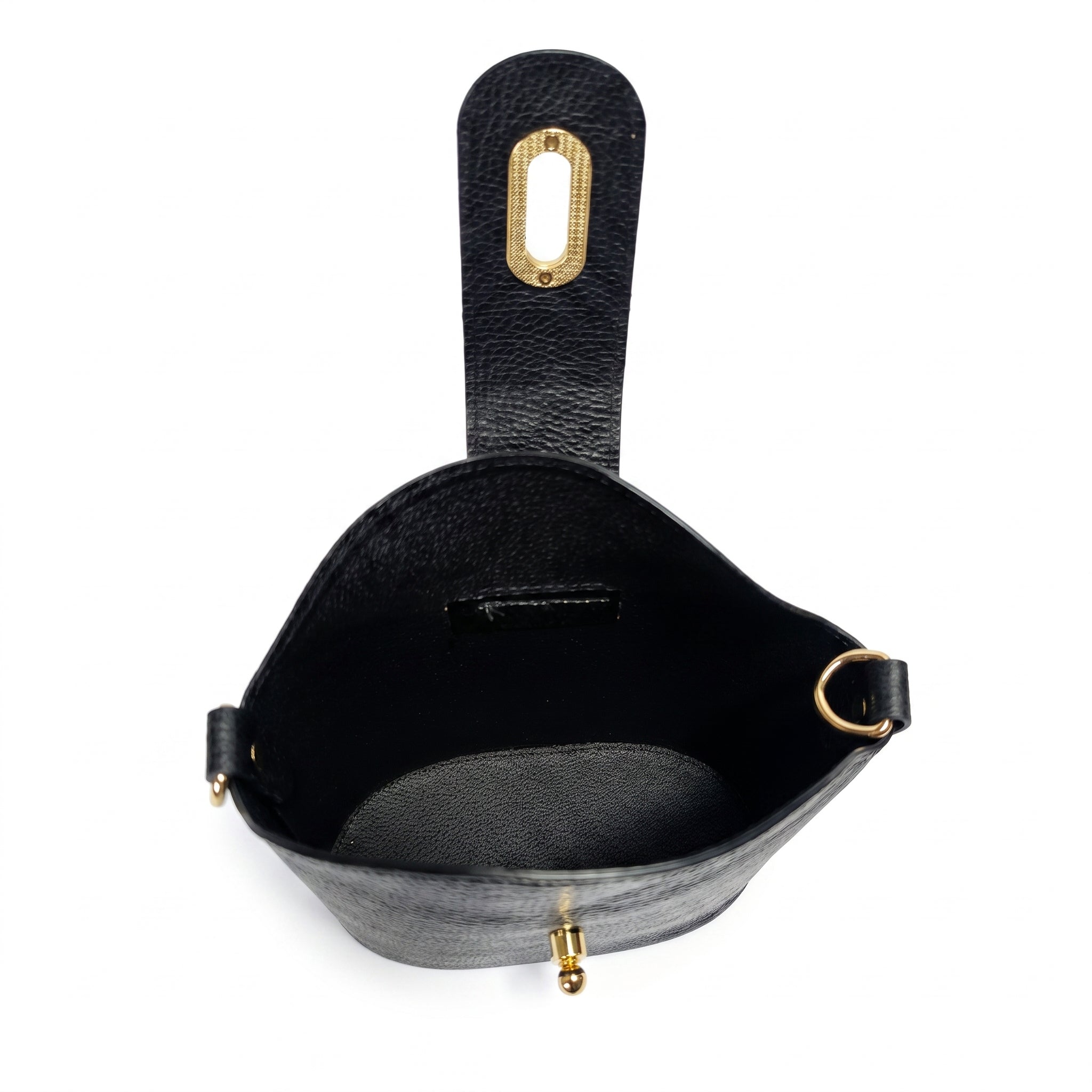 Emma borsa donna vera pelle con chiusura a torsione – vista 9
