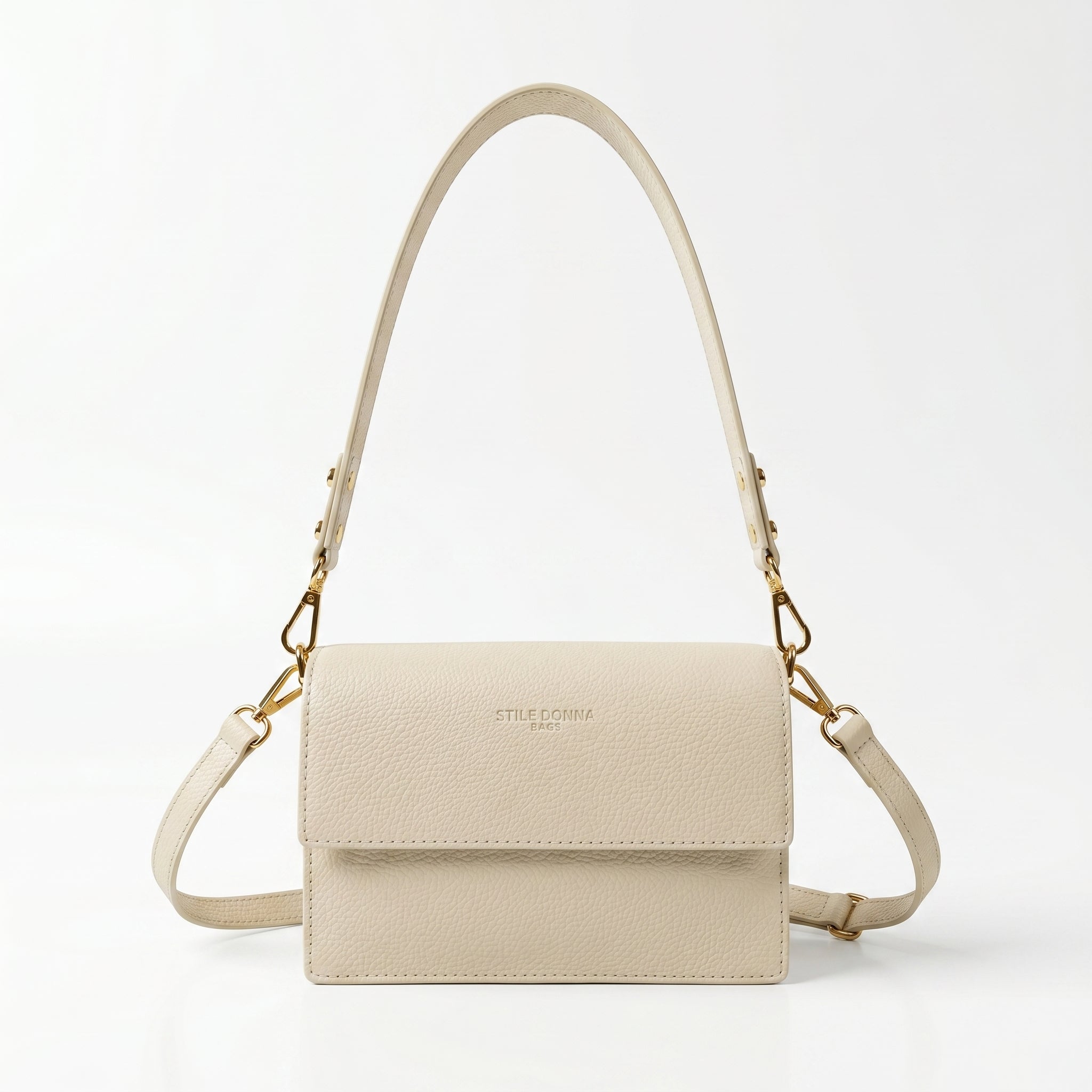 Luxe borsa a tracolla vera pelle con chiusura magnetica donna – vista 1