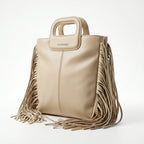 Coconuda Borsa Tote con Frange – Manico Strutturato e Tracolla Removibile