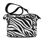 Borsa Coconuda Zebrata in Nylon con Stampa Animalier