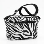 Borsa Coconuda Zebrata in Nylon con Stampa Animalier