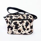 Borsa Coconuda Zebrata in Nylon con Stampa Animalier