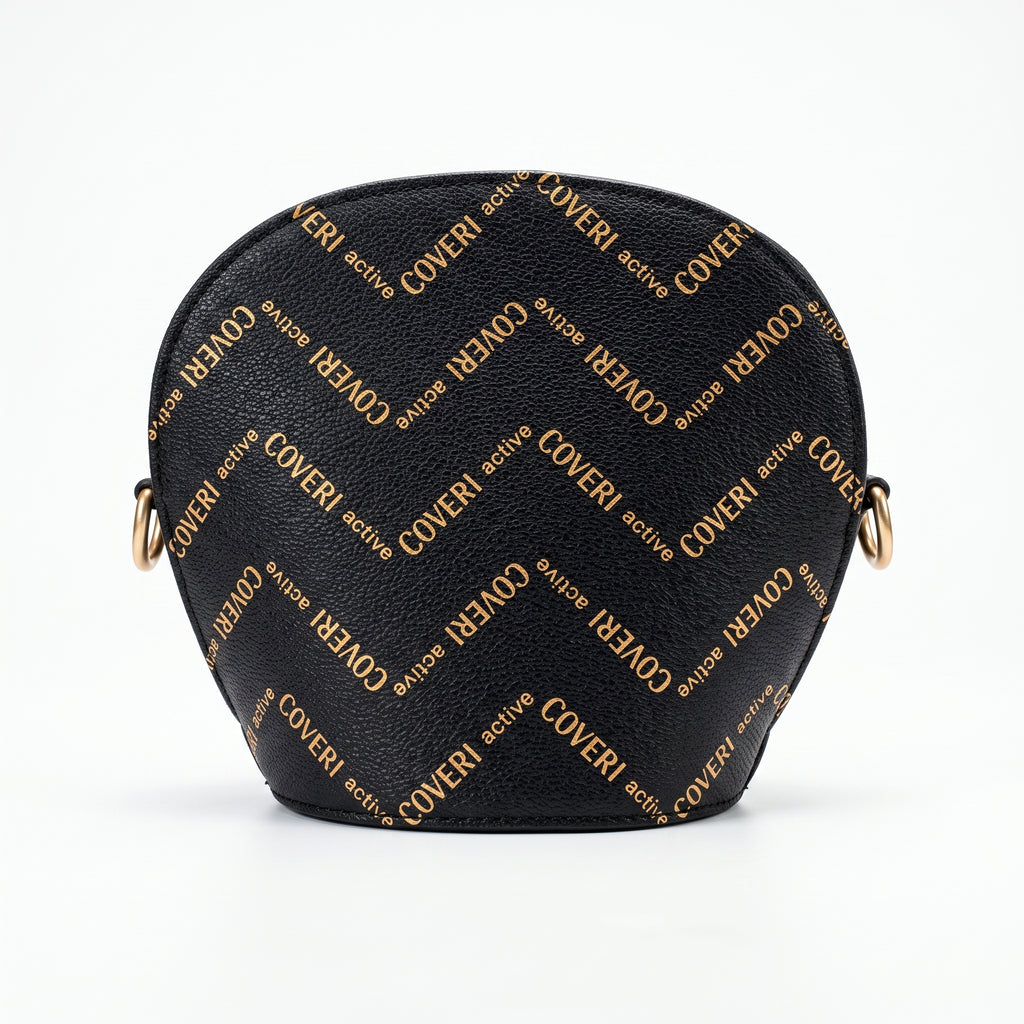 Borsa a tracolla Coveri Active tonda – Monogram con farfalle