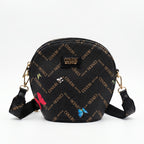 Borsa a tracolla Coveri Active tonda – Monogram con farfalle