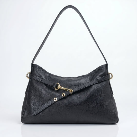 Allicia Borsa a Tracolla in Vera Pelle con Chiusura Cerniera per Donne Moderne by Stile Donna Bags