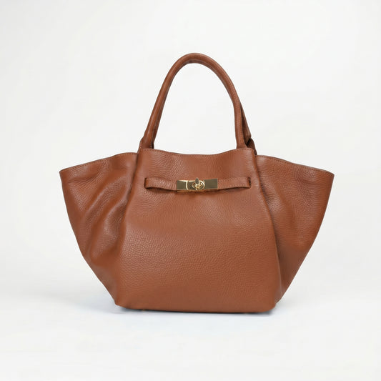 Azura Borsa Tote Con Manico Superiore In Vera Pelle Per Donne Moderne by Stile Donna Bags