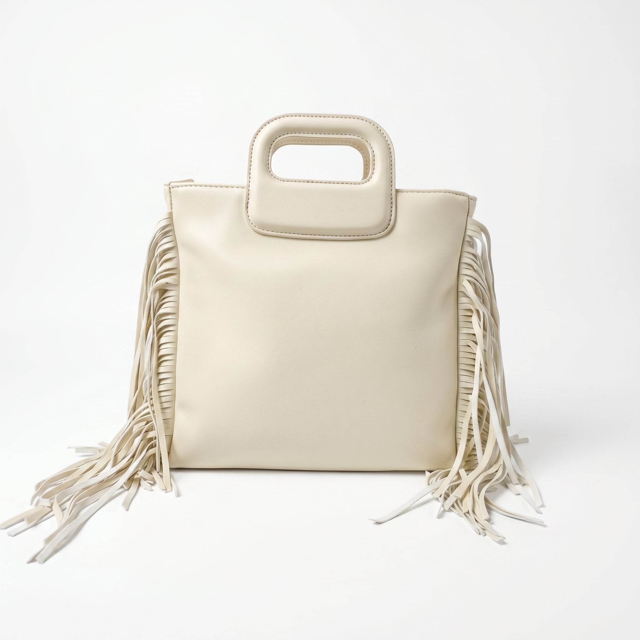 Coconuda Borsa Tote con Frange – Manico Strutturato e Tracolla Removibile - Stile Donna Bags