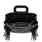 Coconuda Borsa Tote con Frange – Manico Strutturato e Tracolla Removibile - Stile Donna Bags
