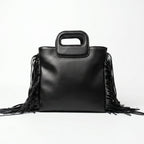 Coconuda Borsa Tote con Frange – Manico Strutturato e Tracolla Removibile - Stile Donna Bags