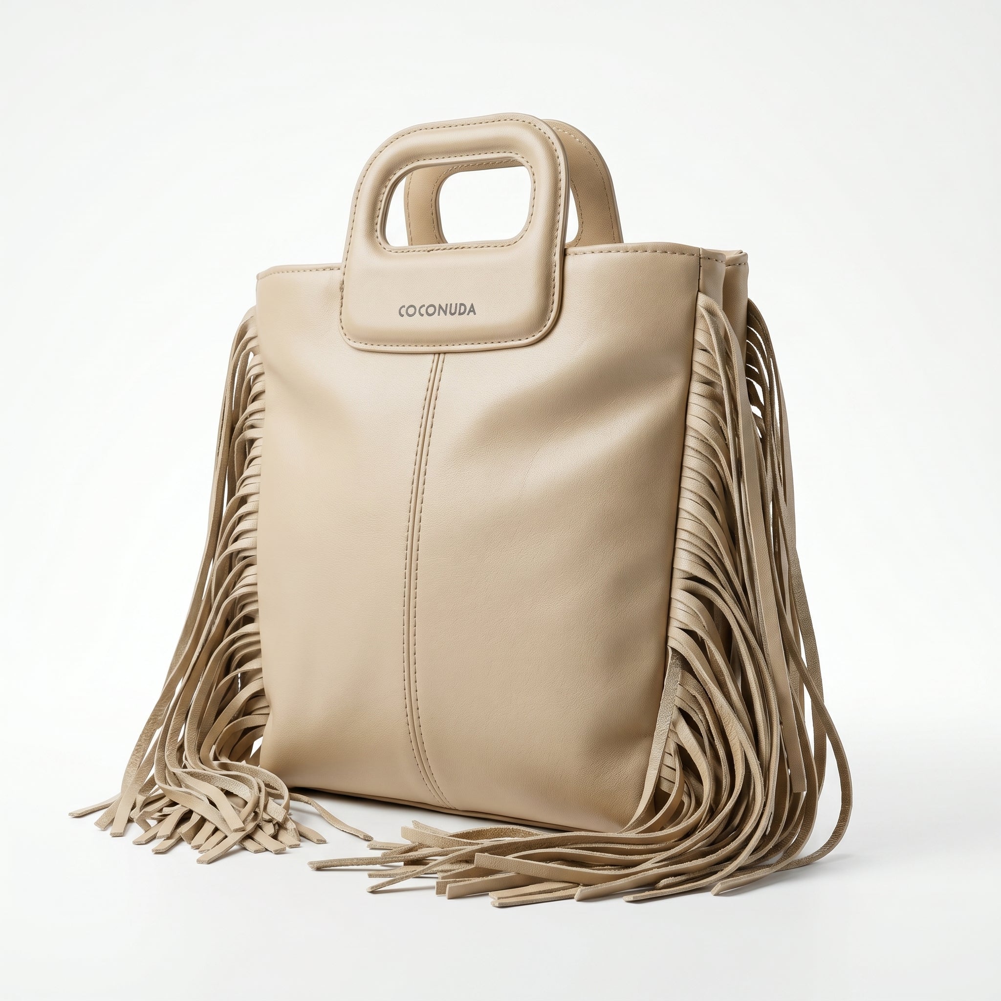 Coconuda Borsa Tote con Frange – Manico Strutturato e Tracolla Removibile - Stile Donna Bags
