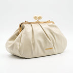 Coconuda Pochette in Ecopelle Marrone con Chiusura a Scatto e Tracolla - Stile Donna Bags