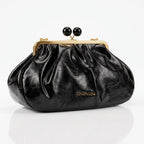 Coconuda Pochette in Ecopelle Marrone con Chiusura a Scatto e Tracolla - Stile Donna Bags