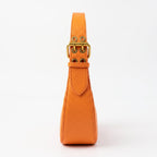 Enrico Coveri Borsa Hobo in Ecopelle Arancione con Dettagli Dorati - Stile Donna Bags
