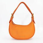 Enrico Coveri Borsa Hobo in Ecopelle Arancione con Dettagli Dorati - Stile Donna Bags