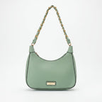 Hobo Bag Charro Verde con Catena Dorata e Tracolla Rimovibile - Stile Donna Bags