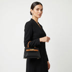 Mini Beky Borsa a Mano con Design Mix di Colori in Vera Pelle - Made in Italy - Stile Donna Bags