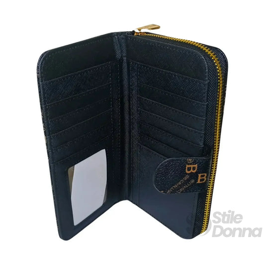 portafoglio-da-donna-ms-6322-testurizzato-nero-579 - Stile Donna Bags