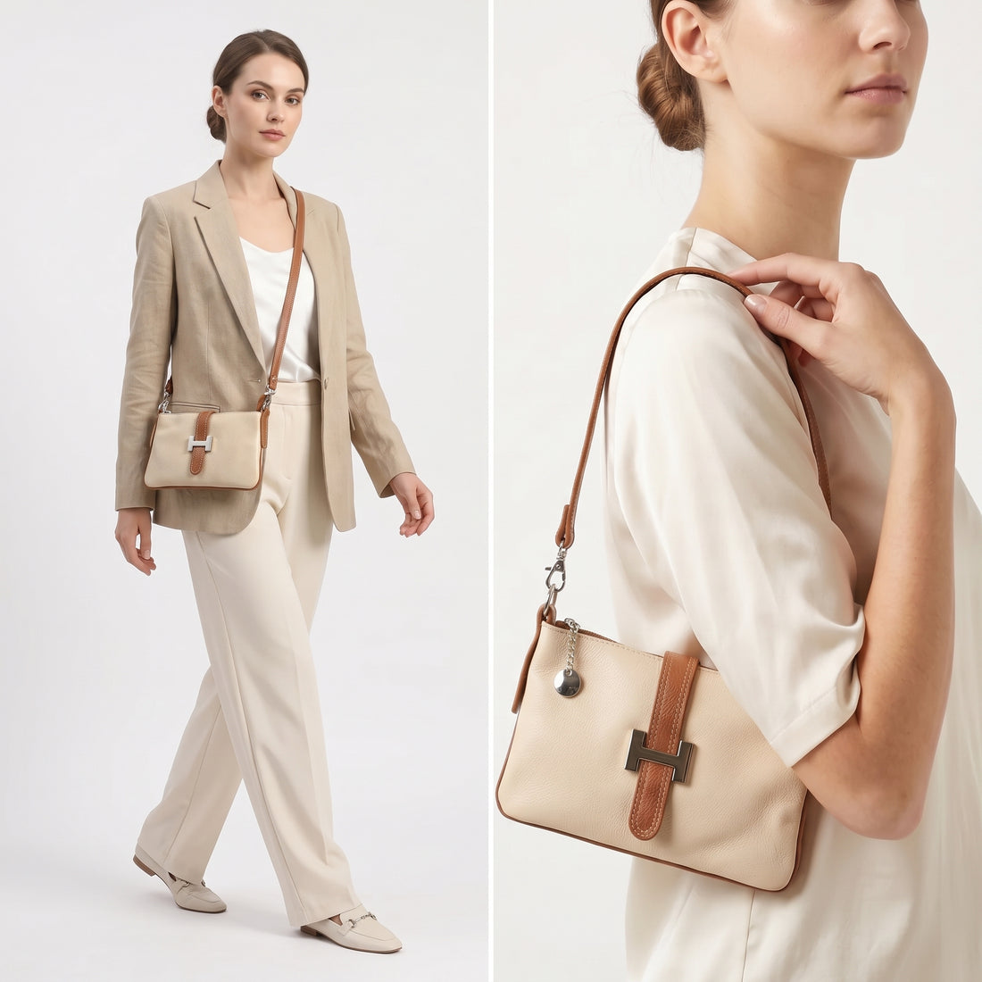 Stile Donna Bags - Matilde Borsa a Spalla in Vera Pelle