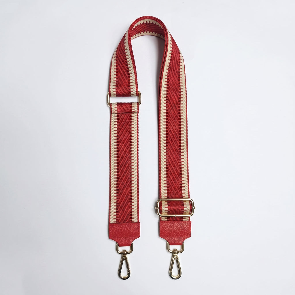 Tracolla per Borsa con Fantasia Etnica Turchese e Oro — Stile Donna Bags - Stile Donna Bags