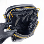 Zaino Enrico Coveri Nero con Tracolla – Pelle Martellata e Dettagli Oro - Stile Donna Bags